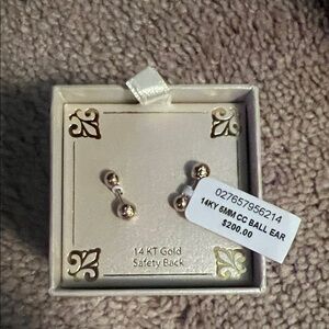 14K Gold Ball Earrings